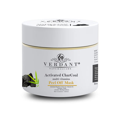 Verdant Natural Care Activated Charcoal Peel Off Mask With Bamboo Charcoal, Turmeric, Vitamin B3 & Licrorice |No Paraben, Silicones -100g